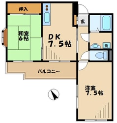 フラット百合ヶ丘の物件間取画像